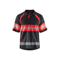 Polo de travail haute visibilité Blaklader protection contre les rayons UV à manches courtes 333810518933L