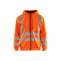 Sweat de travail avec capuche et fermeture éclair entière Blaklader haute visibilité 334619743300L