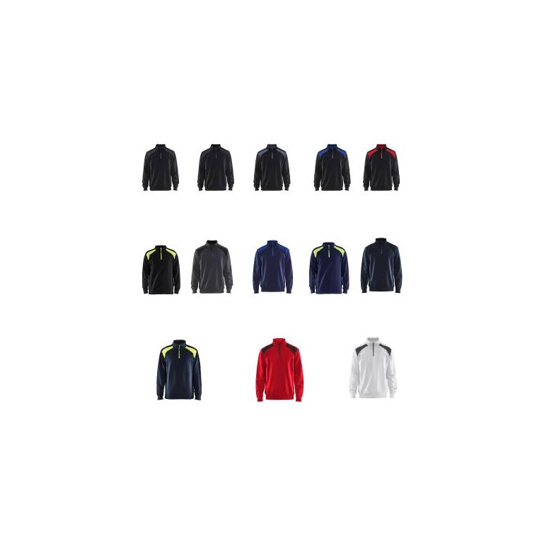 Sweat-shirt de travail Blaklader 100% coton...