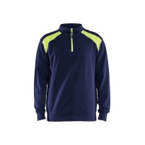 Sweat-shirt de travail Blaklader 100% coton demi-fermeture éclair 335311581098L