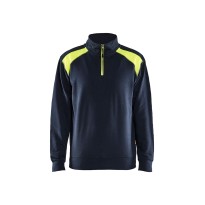 Sweat-shirt de travail Blaklader 100% coton demi-fermeture éclair 335311581098L