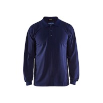 Polo de travail à manches longues Blaklader ignifuge en piqué 337417418900L