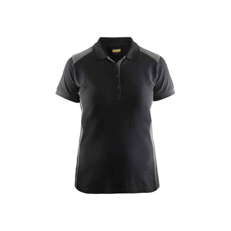 Polo de travail à manches courtes pour femme...