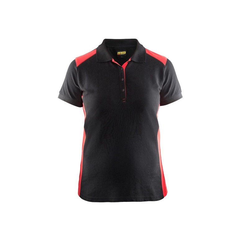 Polo de travail à manches courtes pour femme...