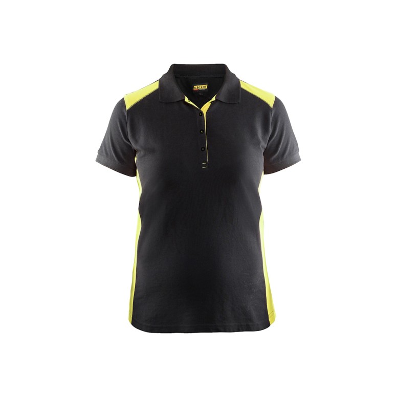 Polo de travail à manches courtes pour femme...