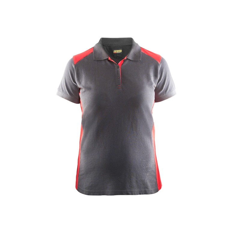 Polo de travail à manches courtes pour femme...