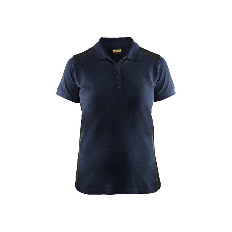 Polo de travail à manches courtes pour femme...
