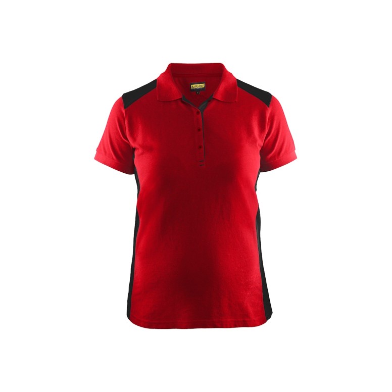 Polo de travail à manches courtes pour femme...