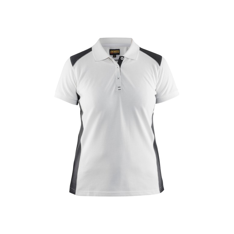 Polo de travail à manches courtes pour femme...