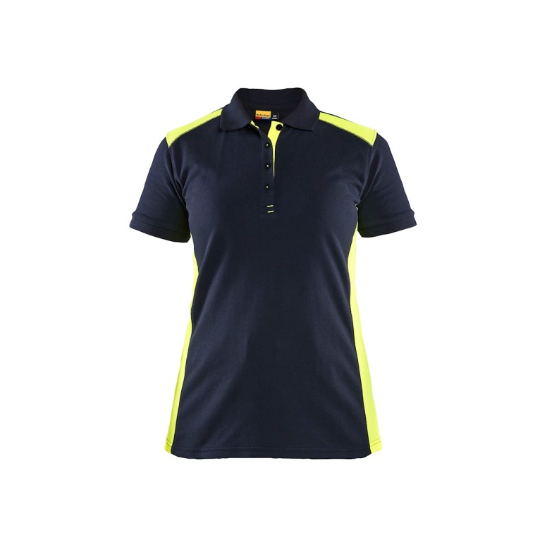 Polo de travail à manches courtes pour femme...