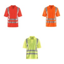 Polo de travail haute visibilité Blaklader protection contre les rayons UV à manches courtes 339110113300L