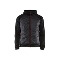 Sweat à capuche de travail Blaklader Hybrid à fermeture éclair intégrale 346325264599L