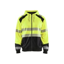 Sweat de travail avec capuche et fermeture éclair entière Blaklader haute visibilité 354625283389L