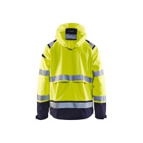 Veste de travail Blaklader à manches stretch multipoches haute visibilité avec capuche imperméable 498719873389L