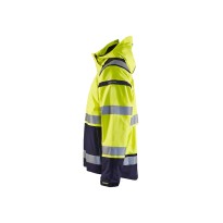 Veste de travail Blaklader à manches stretch multipoches haute visibilité avec capuche imperméable 498719873389L