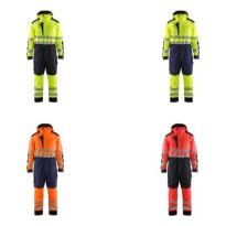 Combinaison de travail multipoches haute visibilité Blaklader imperméable avec capuche 672519773389L