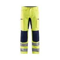 Pantalon de travail haute visibilité Multipoche Stretch...