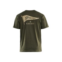 T-shirt à manches courtes de travail 100% coton Blaklader Grit Flag 942010424000L