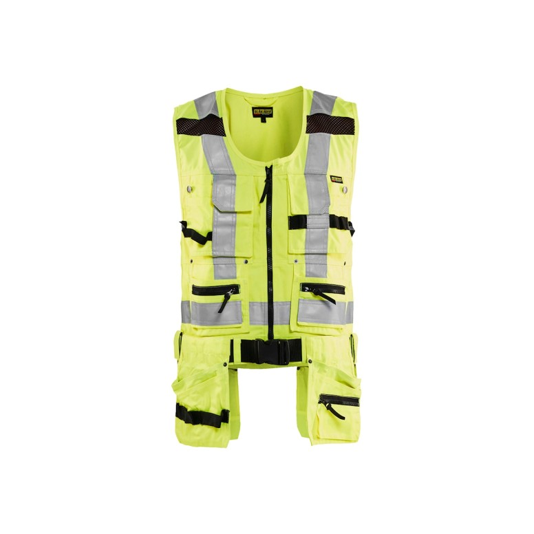 Gilet de travail haute visibilité multi-poches...
