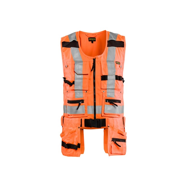 Gilet de travail haute visibilité multi-poches...