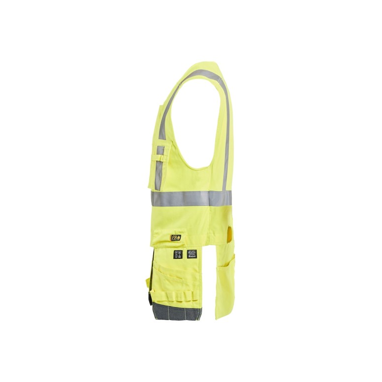 Gilet de travail haute visibilité multipoches...