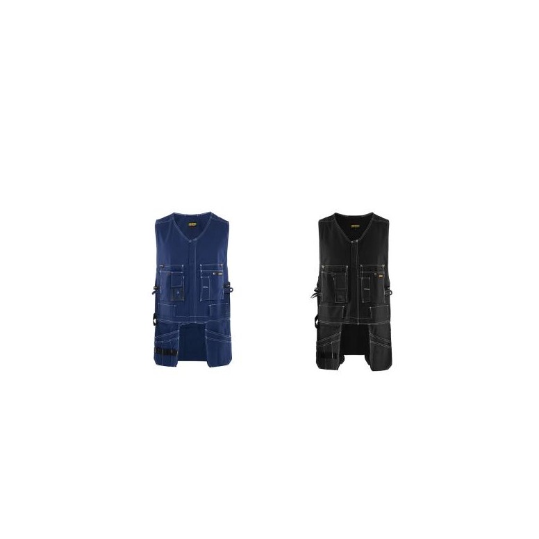 Gilet de travail Blaklader multipoches 100 %...