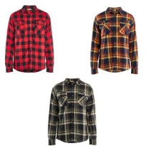 Chemise de travail Blaklader en flanelle 100 % coton...