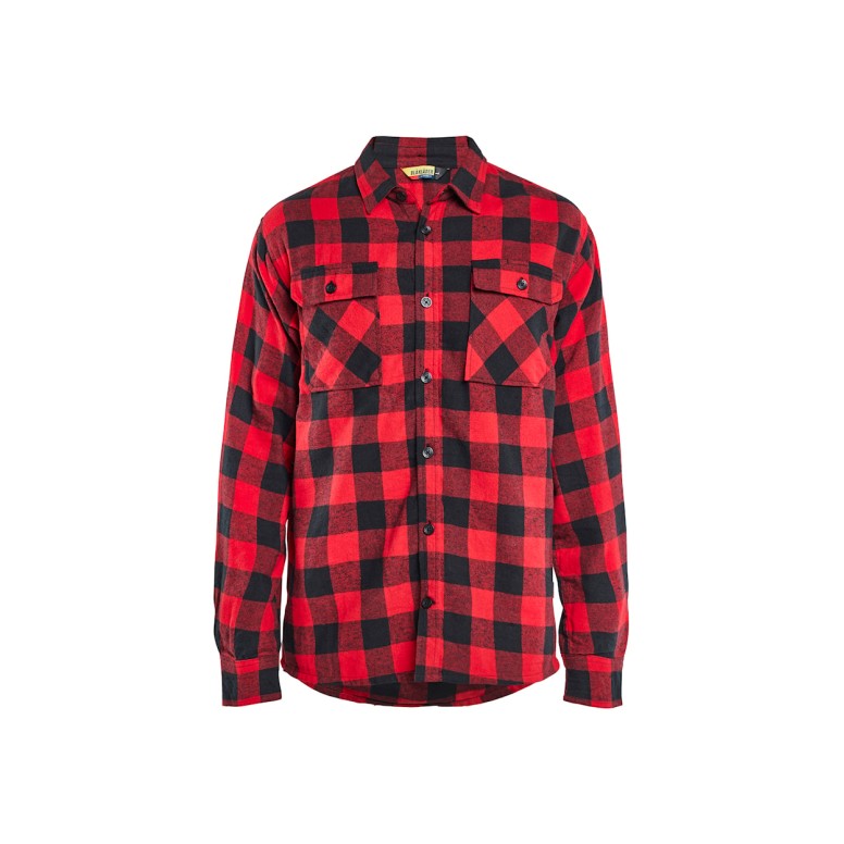 Chemise de travail Blaklader en flanelle 100 %...