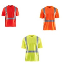 T-Shirt de travail haute visibilité Blaklader protection contre les rayons UV manches courtes 338210113300L