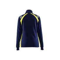Sweatshirt de travail Blaklader 100 % coton demi-zip pour femme 340311588933L