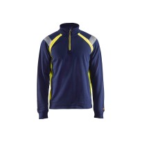 Sweatshirt de travail Blaklader 100 % coton demi-zip 343211588933L