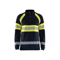 Polo de travail à manches longues Blaklader haute visibilité multi-normes ignifuge et antistatique 343817418933L