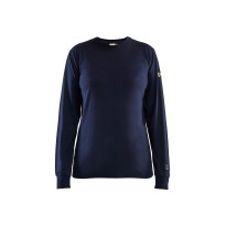 T-shirt à manches longues de travail Blaklader multinorme ignifuge antistatique pour femme 346717378900M