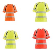 T-shirt de travail haute visibilité Blaklader à manches...