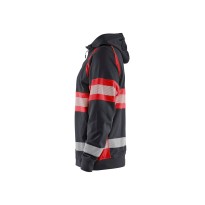 Sweat-shirt de travail Blaklader haute visibilité 100 % coton fermeture éclair complète avec capuche 355211588933L