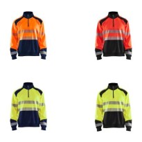 Sweat de Travail Blaklader haute visibilité demi-zip 355625283389L