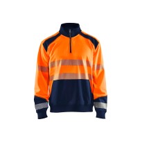 Sweat de Travail Blaklader haute visibilité demi-zip 355625283389L