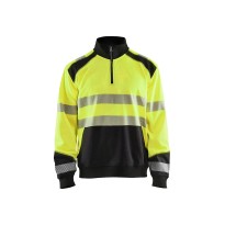 Sweat de Travail Blaklader haute visibilité demi-zip 355625283389L