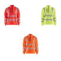 Sweatshirt de travail mi-fermeture éclair Blaklader haute visibilité 356425383300L