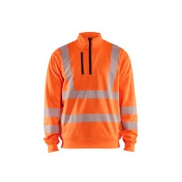 Sweatshirt de travail mi-fermeture éclair Blaklader haute visibilité 356425383300L