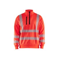 Sweatshirt de travail mi-fermeture éclair Blaklader haute visibilité 356425383300L
