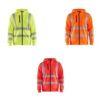 Sweat de travail à fermeture éclair intégrale Blaklader haute visibilité avec capuche 356525383300L