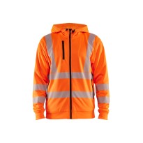 Sweat de travail à fermeture éclair intégrale Blaklader haute visibilité avec capuche 356525383300L