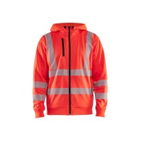 Sweat de travail à fermeture éclair intégrale Blaklader haute visibilité avec capuche 356525383300L