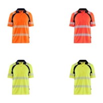 Polo de travail haute visibilité Blaklader protection contre les rayons UV à manches courtes 359510133389L