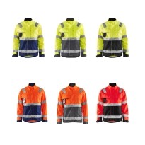 Veste de travail hydrofuge multipoches haute visibilité...