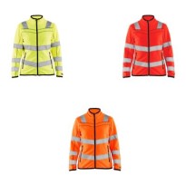Veste de travail Blaklader haute visibilité fermeture éclair complète micropolaire pour femme 496610103300M