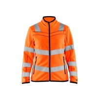 Veste de travail Blaklader haute visibilité fermeture éclair complète micropolaire pour femme 496610103300M
