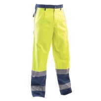 Pantalon de travail multi-poches haute visibilité P&P Loyal 100% coton AVB02 110