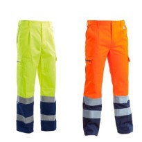 Pantalon de travail multi-poches haute visibilité 100% coton P&P Loyal AVB02 204